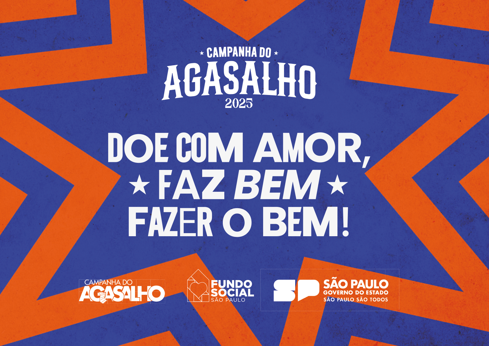 Banner - Doe com amor, faz bem fazer o bem