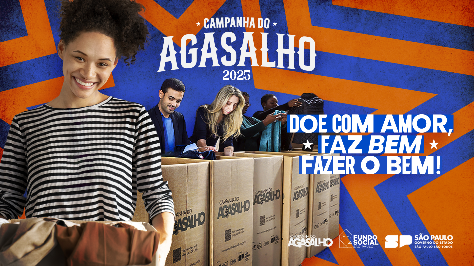 Faça uma boa ação, doe cobertores novos.