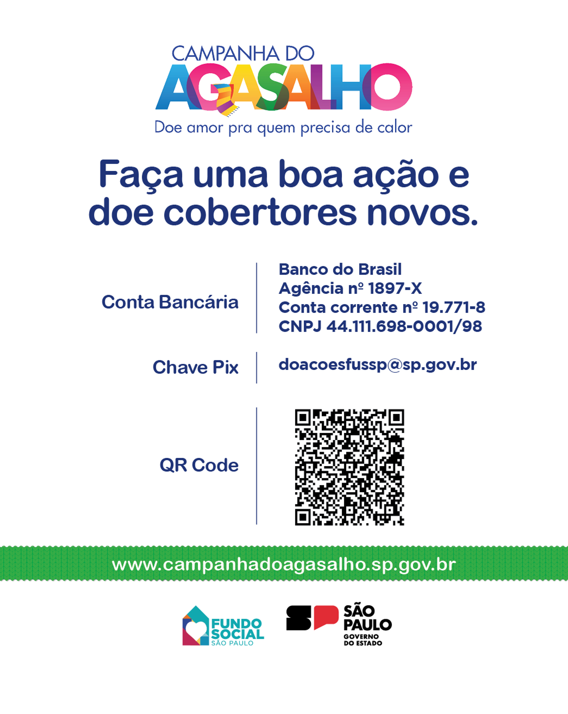 Banner Campanha do Agasalho