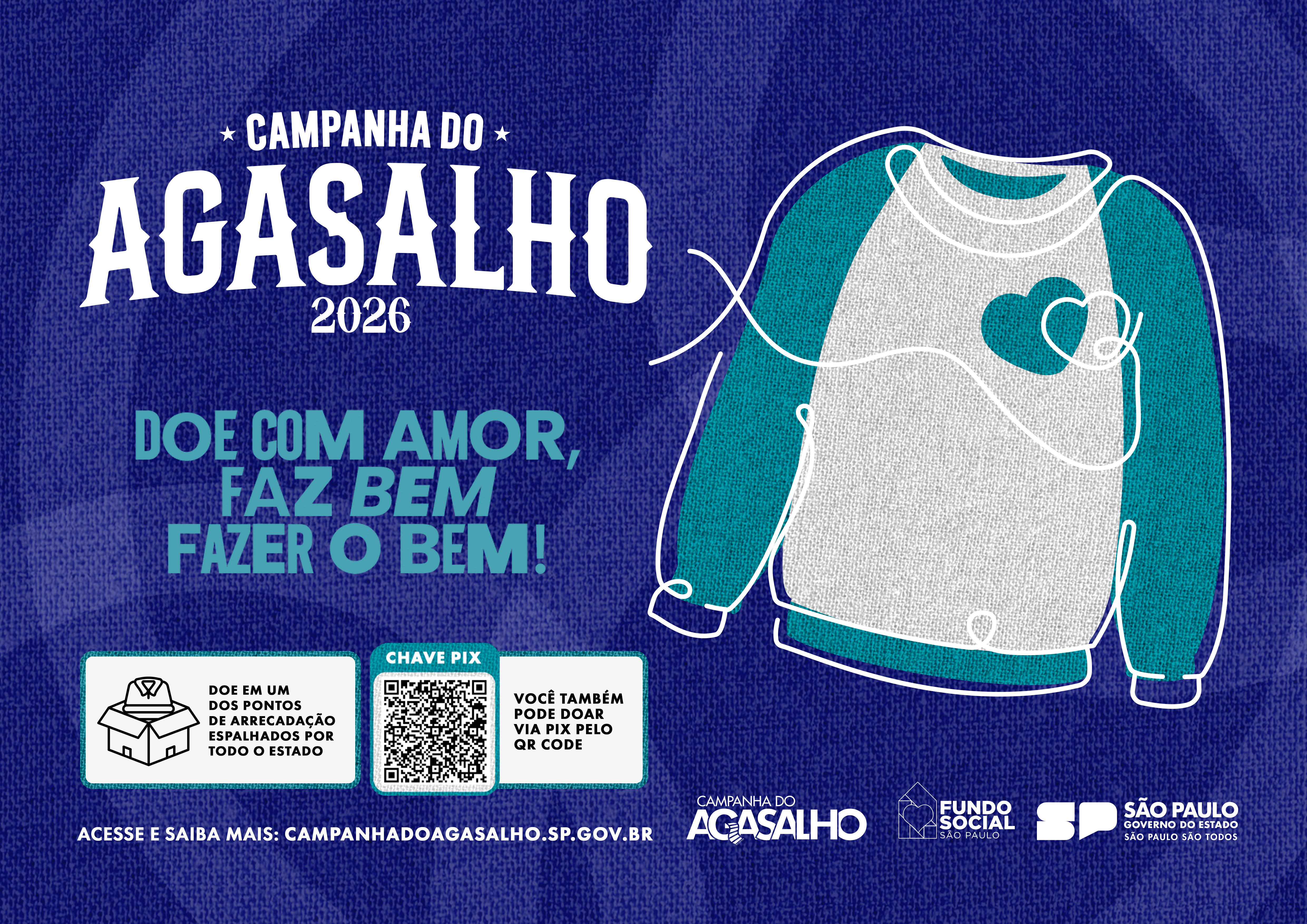 Banner - Doe com amor, faz bem fazer o bem