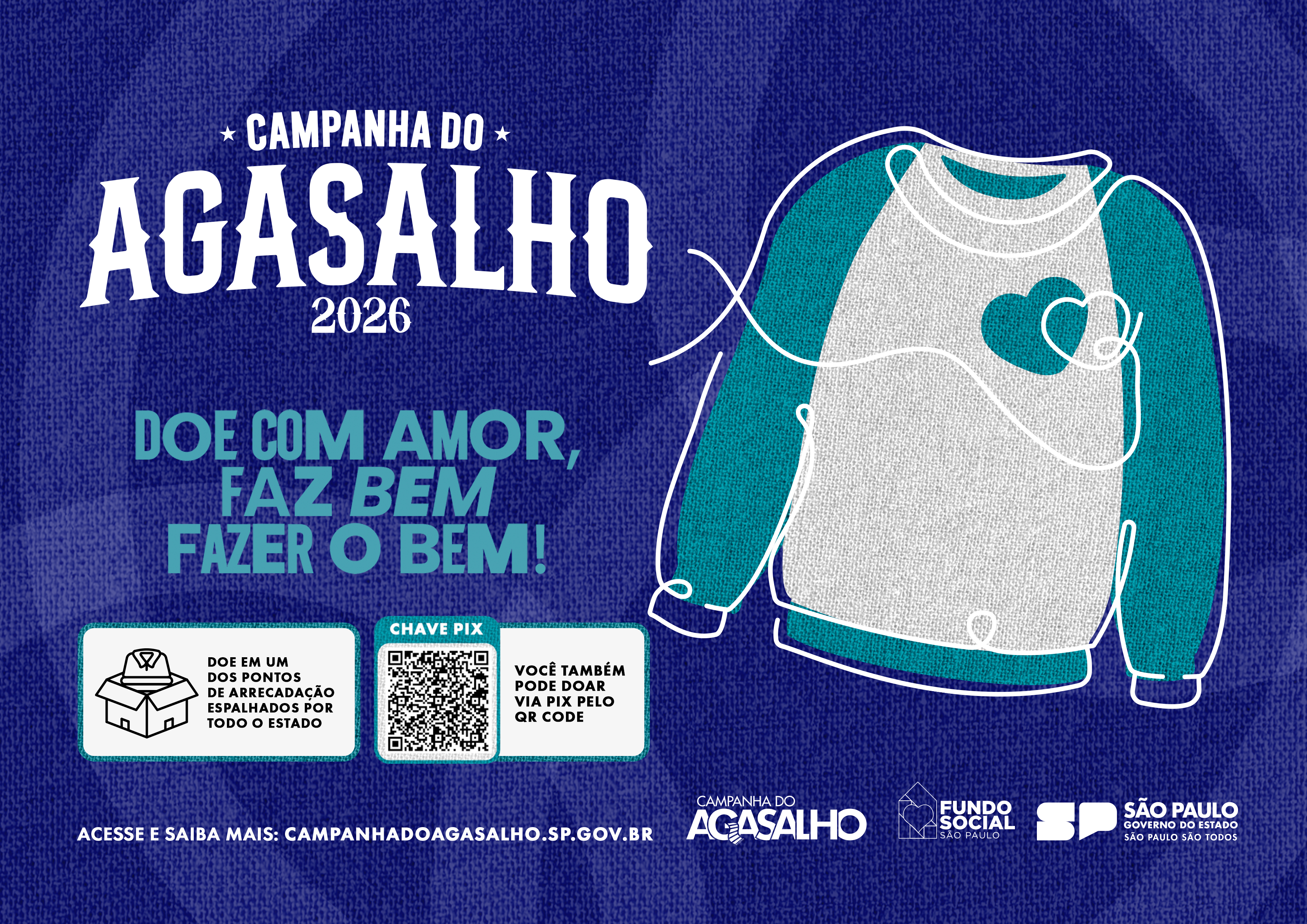 Banner - Doe com amor, faz bem fazer o bem