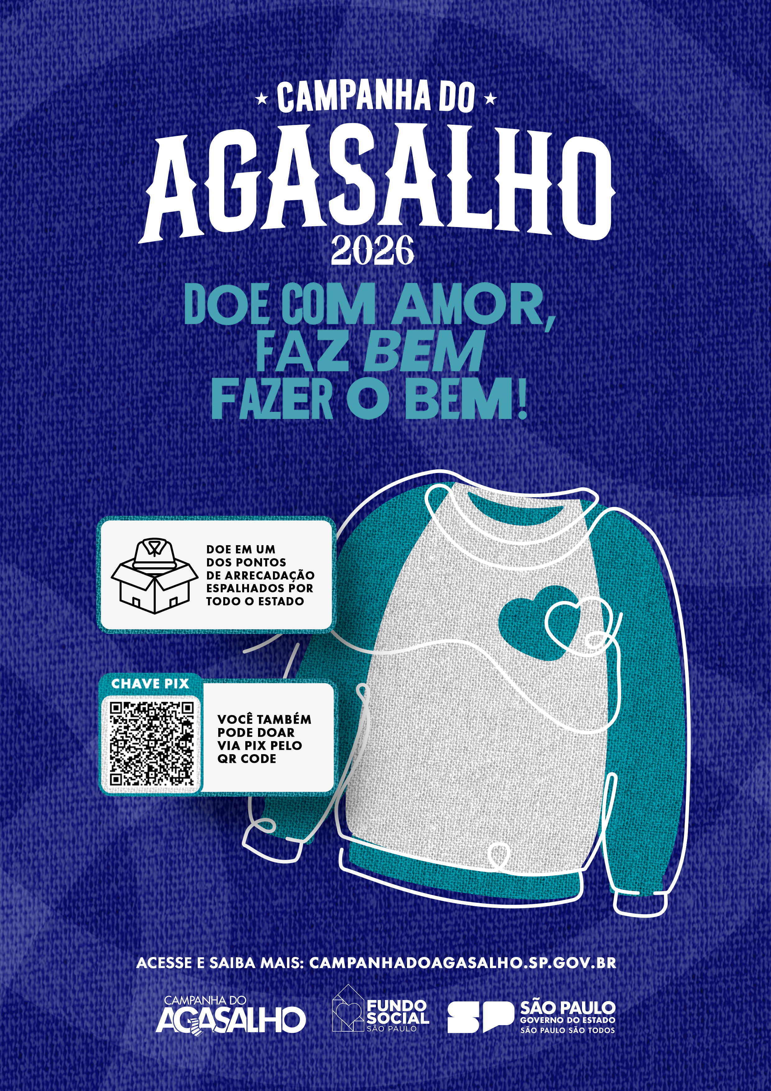 Banner - Doe com amor, faz bem fazer o bem